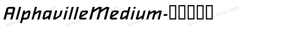 AlphavilleMedium字体转换