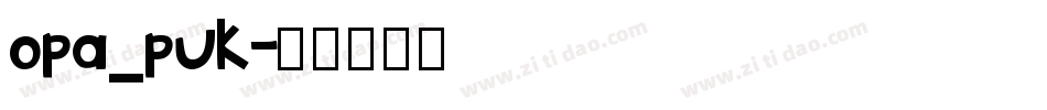 opa_puk字体转换