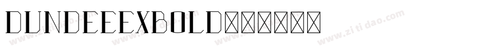 DundeeExBold字体转换