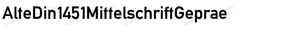 AlteDin1451MittelschriftGepraegt-oMea字体转换