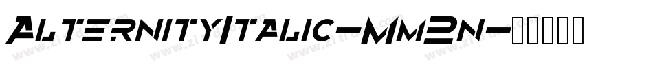 AlternityItalic-Mm2n字体转换