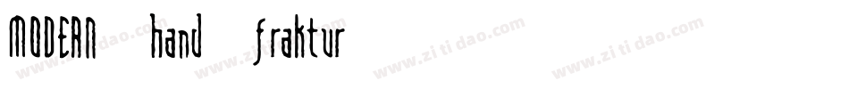 MODERN_hand_fraktur字体转换