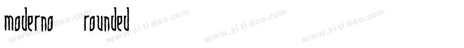 moderno_rounded字体转换