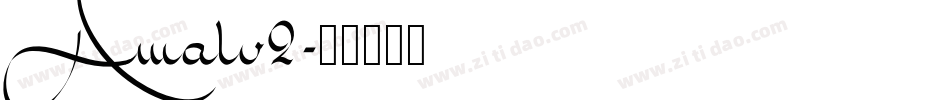 Amalv2字体转换
