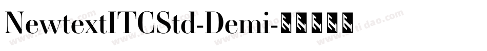 NewtextITCStd-Demi字体转换