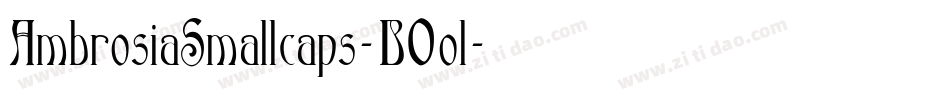 AmbrosiaSmallcaps-B0ol字体转换