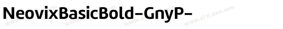 NeovixBasicBold-GnyP字体转换