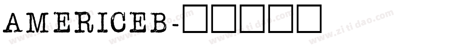 AMERICEB字体转换