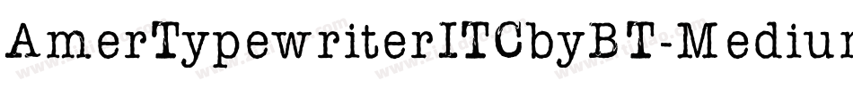 AmerTypewriterITCbyBT-Medium字体转换
