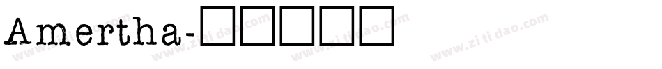 Amertha字体转换