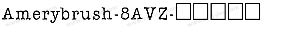 Amerybrush-8AVZ字体转换