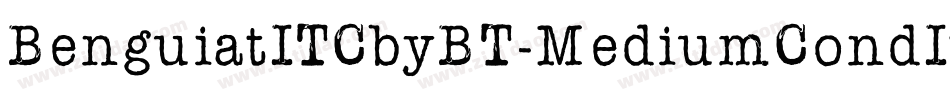BenguiatITCbyBT-MediumCondItal字体转换
