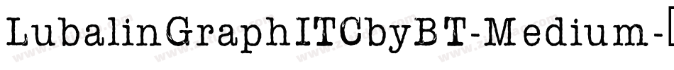 LubalinGraphITCbyBT-Medium字体转换
