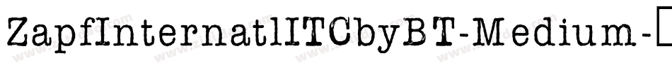 ZapfInternatlITCbyBT-Medium字体转换