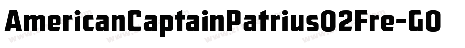 AmericanCaptainPatrius02Fre-G06G字体转换