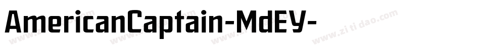 AmericanCaptain-MdEY字体转换