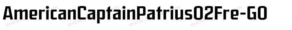 AmericanCaptainPatrius02Fre-G06G字体转换