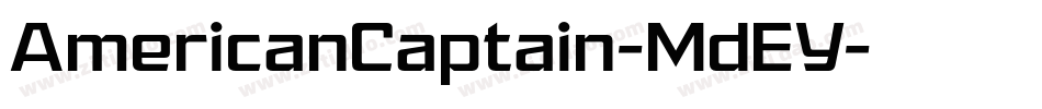 AmericanCaptain-MdEY字体转换