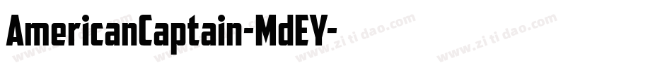 AmericanCaptain-MdEY字体转换