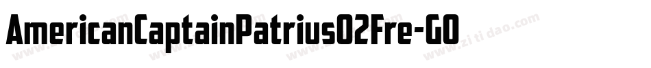 AmericanCaptainPatrius02Fre-G06G字体转换