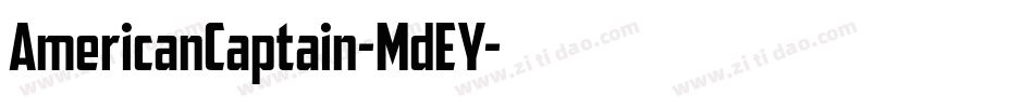 AmericanCaptain-MdEY字体转换