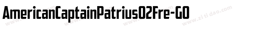 AmericanCaptainPatrius02Fre-G06G字体转换