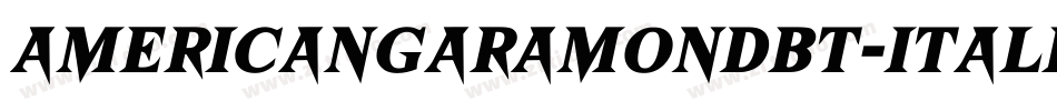 AmericanGaramondBT-Italic字体转换
