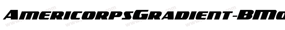 AmericorpsGradient-BM05字体转换