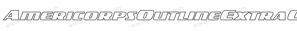 AmericorpsOutlineExtraCond-mw1G字体转换