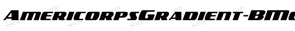 AmericorpsGradient-BM05字体转换