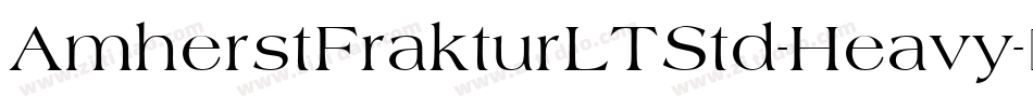 AmherstFrakturLTStd-Heavy字体转换
