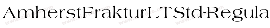 AmherstFrakturLTStd-Regular字体转换