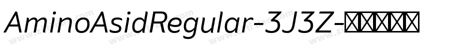 AminoAsidRegular-3J3Z字体转换