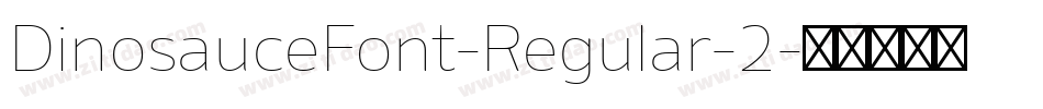 DinosauceFont-Regular-2字体转换