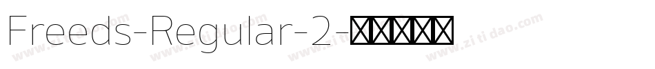 Freeds-Regular-2字体转换