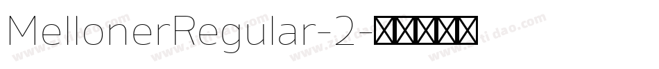 MellonerRegular-2字体转换