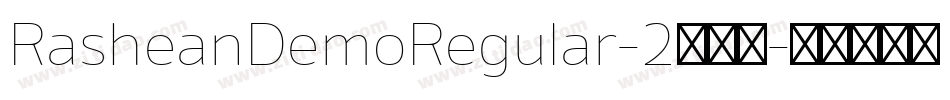 RasheanDemoRegular-2生成器字体转换