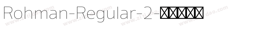 Rohman-Regular-2字体转换