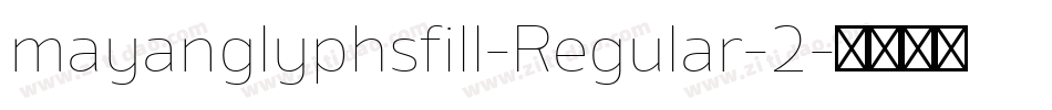 mayanglyphsfill-Regular-2字体转换