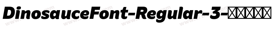 DinosauceFont-Regular-3字体转换