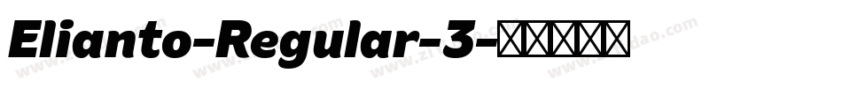 Elianto-Regular-3字体转换