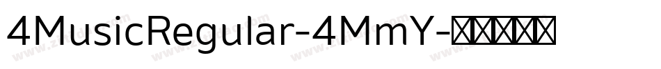 4MusicRegular-4MmY字体转换