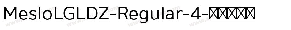 MesloLGLDZ-Regular-4字体转换