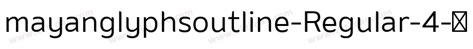 mayanglyphsoutline-Regular-4字体转换