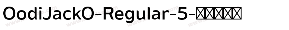 OodiJackO-Regular-5字体转换