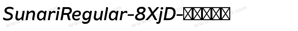 SunariRegular-8XjD字体转换