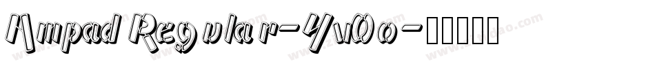 AmpadRegular-Yv0o字体转换