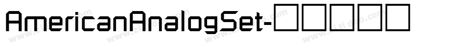 AmericanAnalogSet字体转换