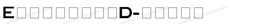 EngraversD字体转换