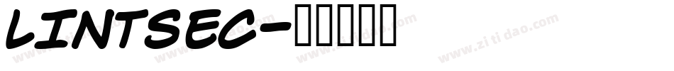 LINTSEC字体转换
